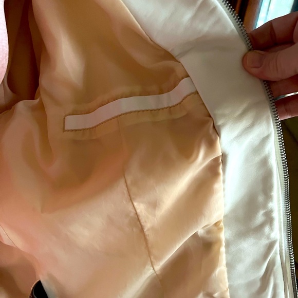 Vintage XL White Moto Jacket - Picture 7 of 8